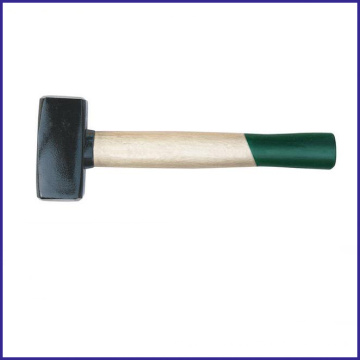 Xzjl-0013 German Type Stoning Hammer Bleached Wooden Handle